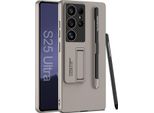 Per Samsung Galaxy S25 Ultra Gkk Custodia Portapenna + Penna Titanio