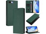 Custodia In Pelle Per Iphone 6S Plus / 7 Plus / 8 Plus, Pelle Litschi, Custodia A Portafoglio Con Slot Per Carte E Supporto Verde