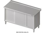 Armadio Da Lavoro Con Ante Scorrevoli, 1200X700X850 Mm, Con Anta Battente A Sinistra, Con Alzatina, Saldato