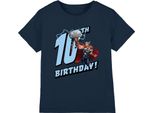 Thor - Maglietta Per Bambini - 10° Compleanno TV3340 (152-158) (Blu Navy)