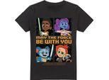 Star Wars - Maglietta "Giovane Jedi Avventura Tra Le Stelle"" Da Uomo TV3409 (Xl) (Nero)"