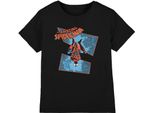 Spider-Man - Maglietta "Spidey Senses Tingling"" Per Bambini TV3416 (128) (Nero)"