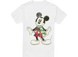 Disney - T-Shirt Da Uomo - Design Natalizio TV3421 (M) (Bianco)