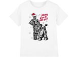 Star Wars - Maglietta "Merry Christmas Droids"" Per Bambini TV3441 (128) (Bianco)"
