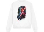 Star Wars - Felpa Da Uomo/Donna Unisex TV3445 (L) (Bianco)