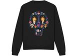 Coco - Felpa "Day Of The Dead"" Per Uomo/Donna Unisex TV3461 (L) (Nero)"