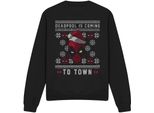 Deadpool - Felpa "Coming To Town"" Per Uomo/Donna Unisex TV3500 (L) (Nero)"