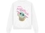Star Wars: The Mandalorian - Felpa "Mood Adorable"" Per Uomo/Donna Unisex TV3522 (L) (Bianco)"