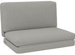 Homcom Divano Da Terra 3 In 1 Pieghevole Poltrona Da Terra Con Aspetto Vellutato, Divano Letto Imbottito Fino A 240 Kg Di Portata Per Camera Da Letto, Soggiorno, Grigio Chiaro