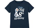 Frozen - Maglietta "Chillin Like Olaf"" Per Bambini - 8° Compleanno TV3626 (116) (Blu Navy)"