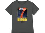 Star Wars - Maglietta Per Bambini - 7° Compleanno TV3630 (116) (Carbone)