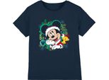 Disney - Maglietta Per Bambini - Disegno Natalizio TV3663 (128) (Blu Navy)