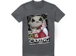 The Nightmare Before Christmas - Maglietta Da Uomo "Scaring Is Caring"" TV3733 (M) (Charcoal)"