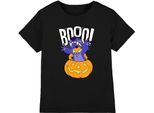 Lilo & Stitch - Maglietta "Laughing Pumpkin"" Per Bambini TV3722 (128) (Nero)"