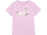 Disney Princess - Maglietta "Merry, Bright And Beautiful"" Per Bambini - Design Natalizio TV3762 (152-158) (Rosa)"