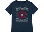 Capitan America - Maglietta Per Bambini TV3806 (128) (Marineblau)