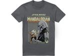 Star Wars: The Mandalorian - Maglietta "Legend Continues"" Da Uomo TV3879 (M) (Charcoal)"