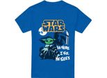 Star Wars - Maglietta "Swipe"" Da Uomo TV3924 (L) (Blu Reale)"