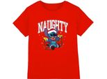 Lilo & Stitch - Maglietta "Stitch Cattivo"" Per Bambini TV3958 (116) (Rosso)"