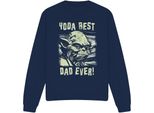 Star Wars - Felpa "Yoda Best Dad"" Per Uomo/Donna Unisex TV3972 (Xxl) (Blu Navy)"