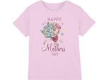 Winnie The Pooh - Maglietta "Happy Mothers Day"" Per Bambini TV4008 (104) (Rosa)"