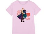 Frozen - Maglietta "Il Mio Vero Nord"" Per Bambini - San Valentino TV4014 (116) (Rosa)"