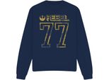 Star Wars - Felpa "Rebel 77"" Per Uomo/Donna Unisex TV4047 (Xl) (Blu Navy)"