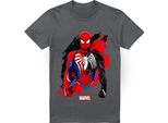 Spider-Man - Maglietta "Symbiote"" Da Uomo TV4094 (M) (Charcoal)"