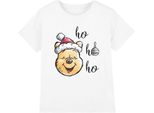 Winnie The Pooh - Maglietta "Ho Ho Ho, Buon Natale"" Per Bambini TV4149 (104) (Bianco)"