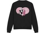 The Nightmare Before Christmas - Felpa "Love You To Death"" Per Bambini/Donne Unisex - Valentinstag TV4166 (S) (Schwarz)"