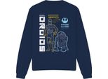 Star Wars - Felpa "Droidi Ribelli"" Per Uomo/Donna Unisex TV4168 (S) (Blu Navy)"