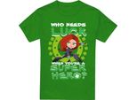 Black Widow - Maglietta Da Uomo "St Patrick's Day Lucky"" - St Patricks Day TV4188 (3XL) (Verde Irlandese)"