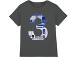 Star Wars - Maglietta "3"" Per Bambini TV4275 (104) (Carbone)"
