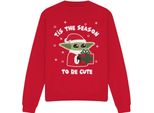 Star Wars: The Mandalorian - Felpa "Tis The Christmas Season"" Per Bambini/Ragazzi Unisex TV4288 (S) (Rot)"