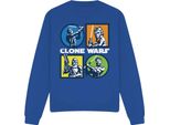 Star Wars - Felpa "Clone Wars"" Per Uomo/Donna Unisex TV4306 (L) (Blu Reale)"