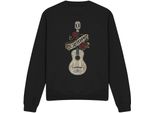Coco - Felpa "Recuerdame Famous Guitar"" Per Uomo/Donna Unisex TV4321 (S) (Nero)"