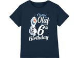 Frozen - Maglietta "Chillin Like Olaf"" Per Bambini - 6° Compleanno TV4331 (104) (Blu Navy)"