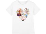 Frozen - Maglietta "Sorelle Unite Dall'amore"" Per Bambini - San Valentino TV4498 (116) (Bianco)"