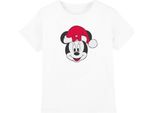 Disney - Maglietta Per Bambini - Disegno Natalizio TV4506 (128) (Bianco)