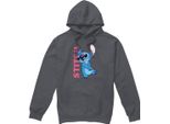 Lilo & Stitch - Felpa Con Cappuccio "Covered In Kisses"" Da Uomo TV4562 (M) (Charcoal)"