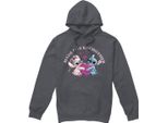Lilo & Stitch - Felpa Con Cappuccio "Made For Each Other"" Da Uomo TV4560 (L) (Charcoal)"