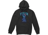 Lilo & Stitch - Felpa Con Cappuccio Da Uomo TV4561 (S) (Nero)