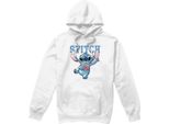 Lilo & Stitch - Felpa Con Cappuccio "Clutching Hearts"" Da Uomo TV4741 (Xxl) (Bianco)"