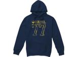 Star Wars - Felpa Con Cappuccio "Rebel 77"" Da Uomo TV4720 (Xl) (Blu Navy)"