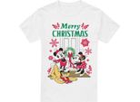 Disney - T-Shirt Da Uomo - Design Natalizio TV4795 (Xl) (Bianco)