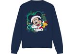 Disney - Felpa Per Uomo/Donna Unisex - Design Natalizio TV4818 (Xl) (Blu Navy)