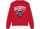 Lilo & Stitch - Felpa "Naughty Stitch"" FüR Herren/Damen Unisex TV4802 (M) (Rot)"