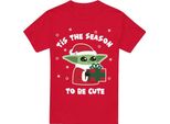 Star Wars: The Mandalorian - Maglietta "Tis The Christmas Season"" Per Bambini TV4836 (S) (Rot)"