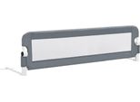 Vidaxl Protezione Letto Per Bambini Grigio 150X42 Cm Poliestere
