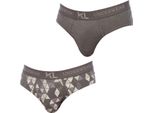 Kisses&Love Pack-2 Slip Di Base In Tessuto Traspirante KLS2 Per Uomo